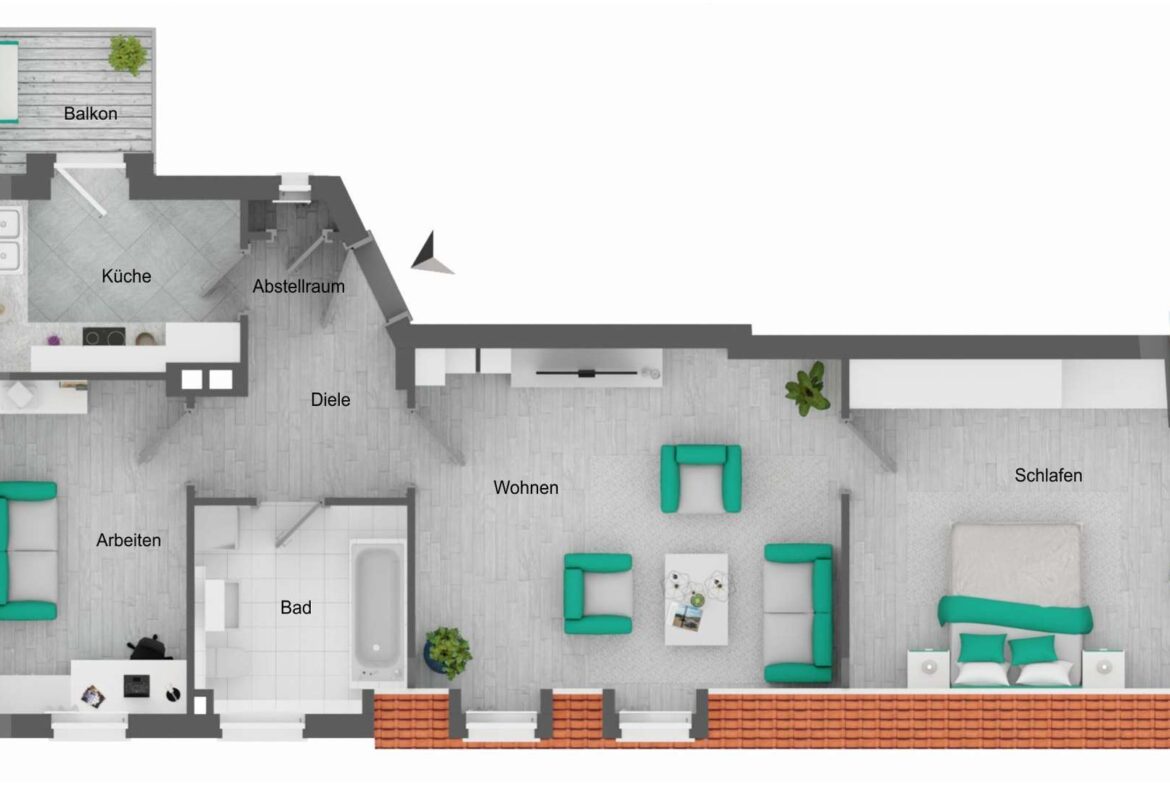 Grundriss - ca. 71,14 m_