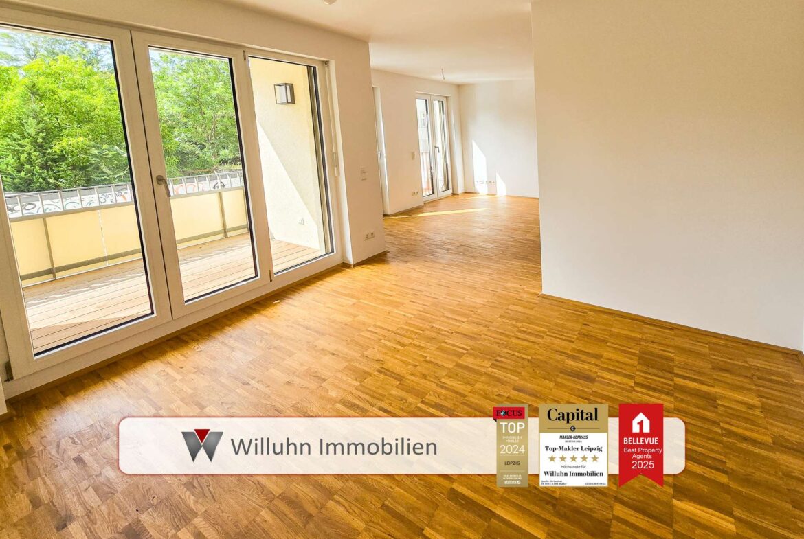 Blick Küche zum Wohnzimmer