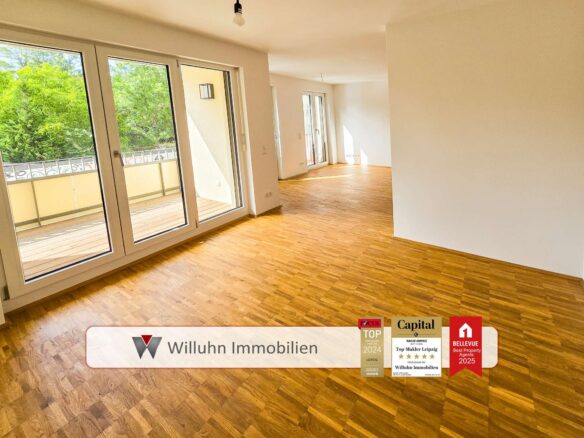 Blick Küche zum Wohnzimmer