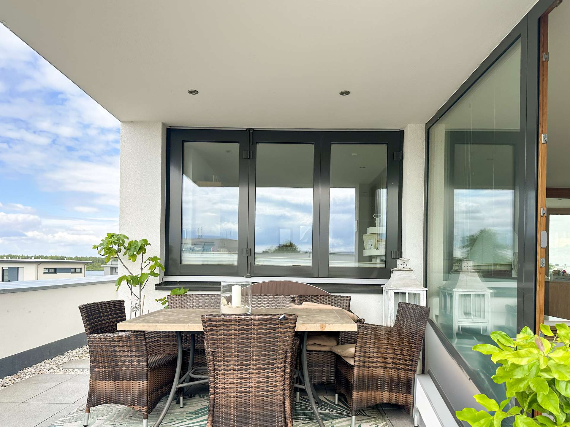 Überdachte Terrasse