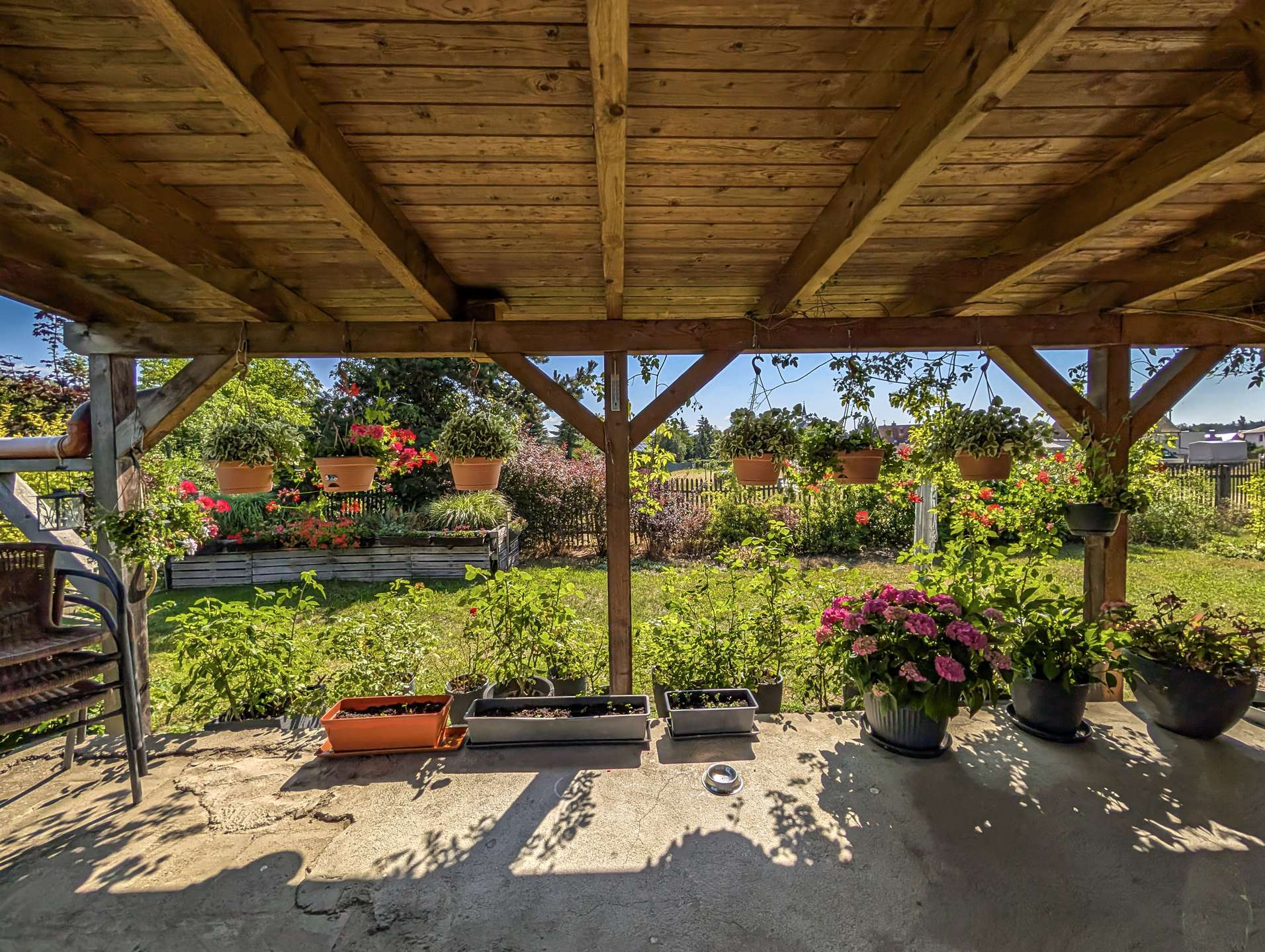 Neubau EG Wintergartenausblick