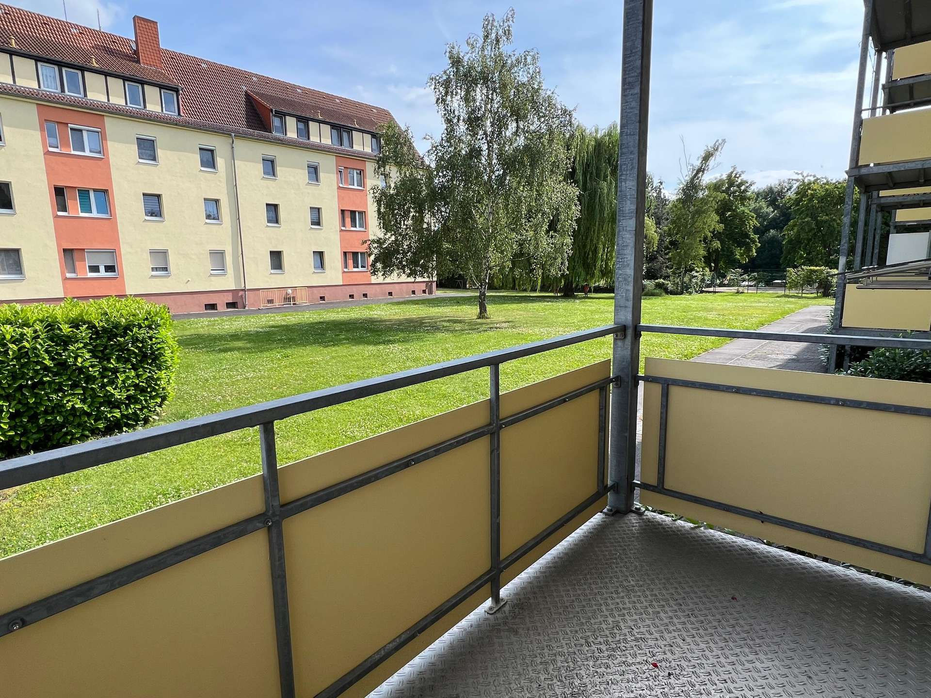 Blick vom Balkon