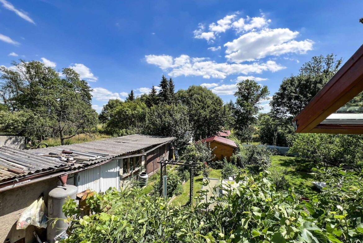 Ausblick vom Wintergarten