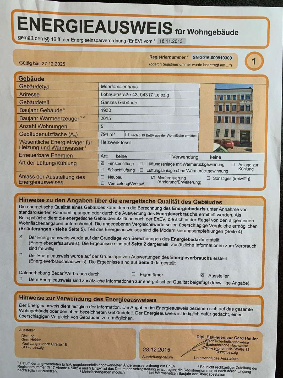 Energieausweis