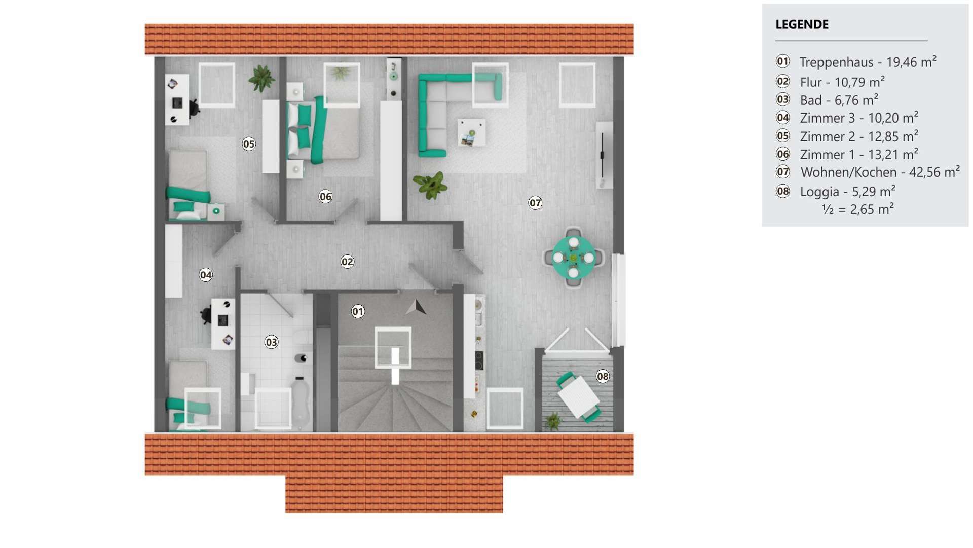 Grundriss Wohnung 5
