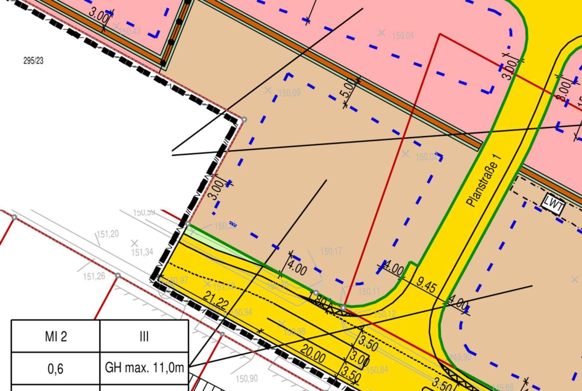 B-Plan Grundstück Wohnen