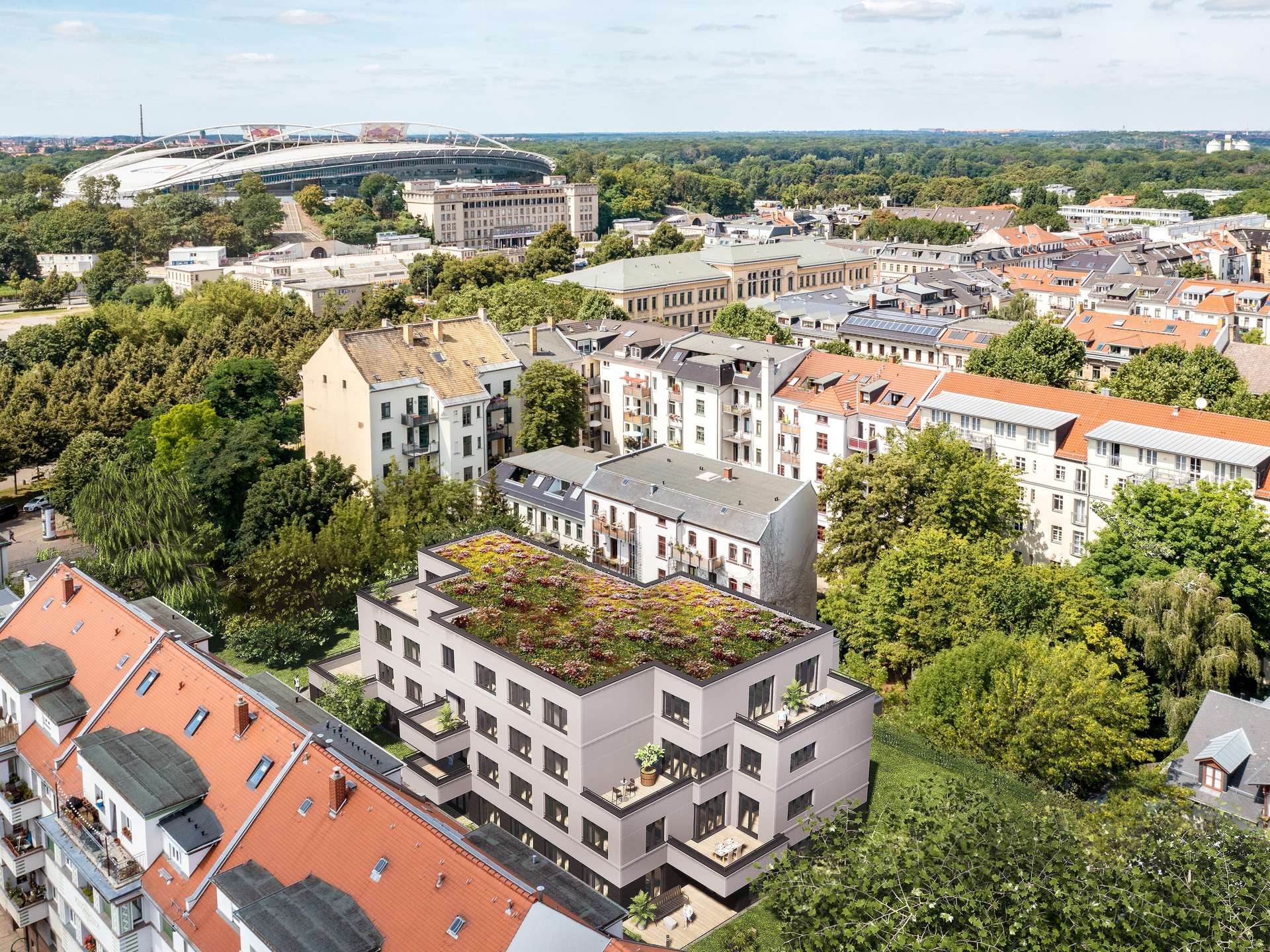 Exklusives Mehrfamilienhaus - unverbindliche Visualisierung