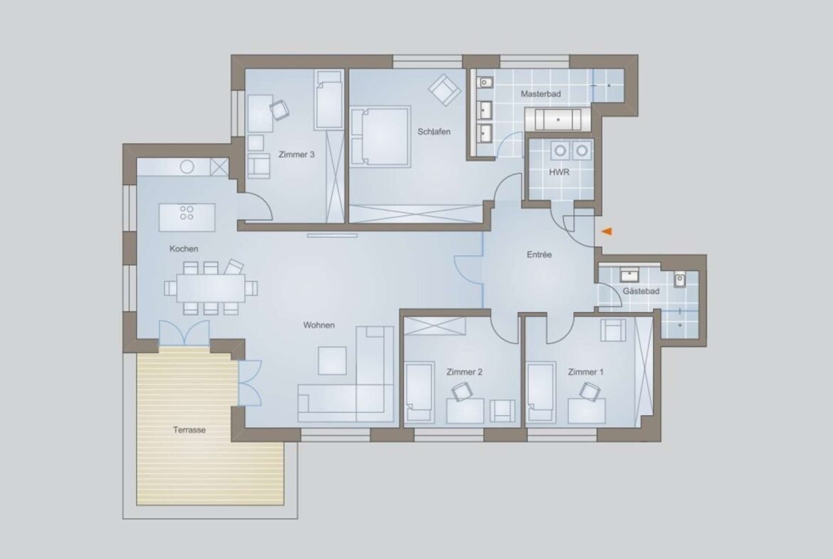 Grundriss - ca. 164 qm Wfl.
