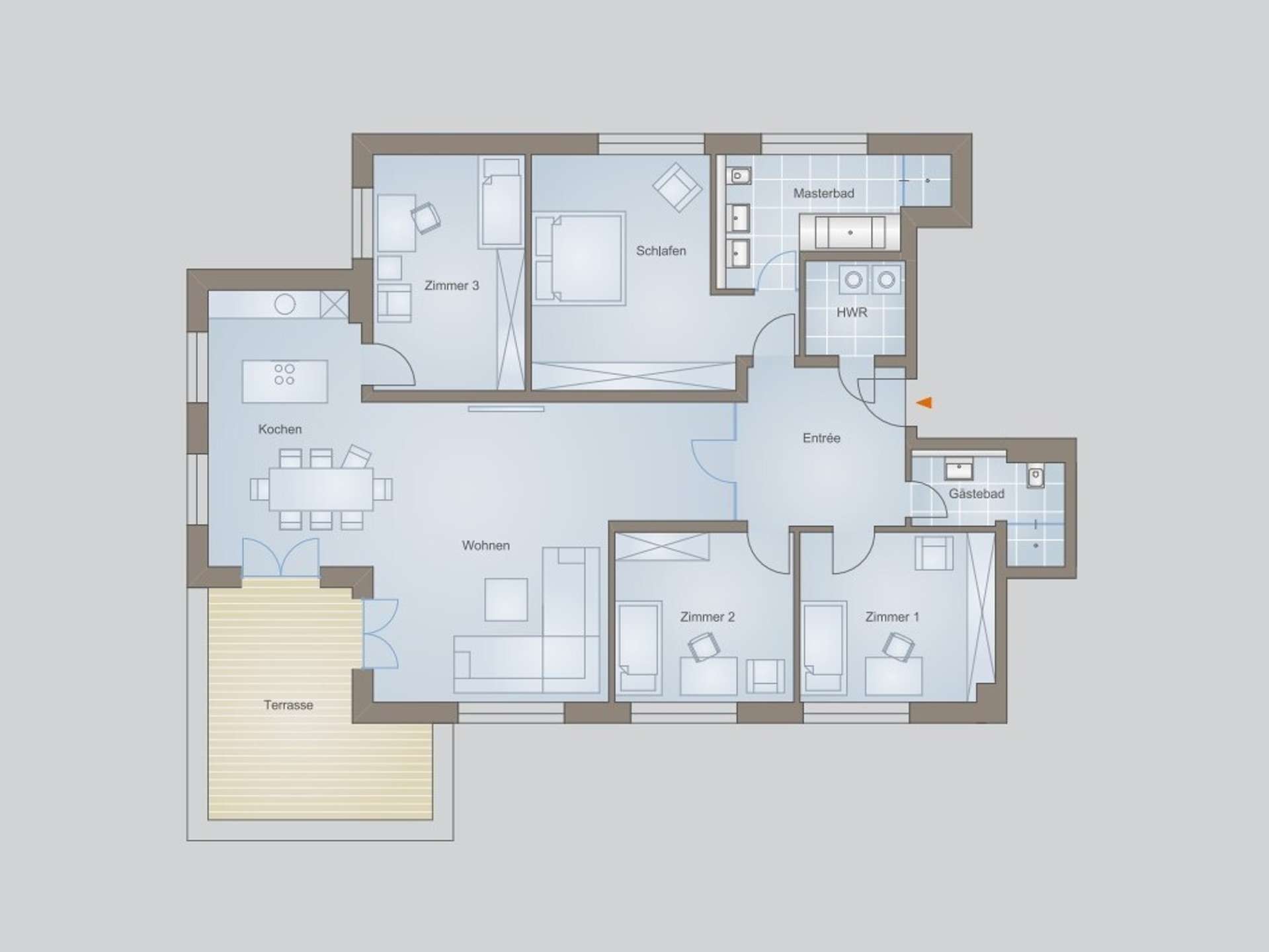 Grundriss - ca. 164 qm Wfl.