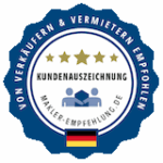 Kundenauszeichnung von Makler-Emofehlung für die Willuhn Immobilien e.K.