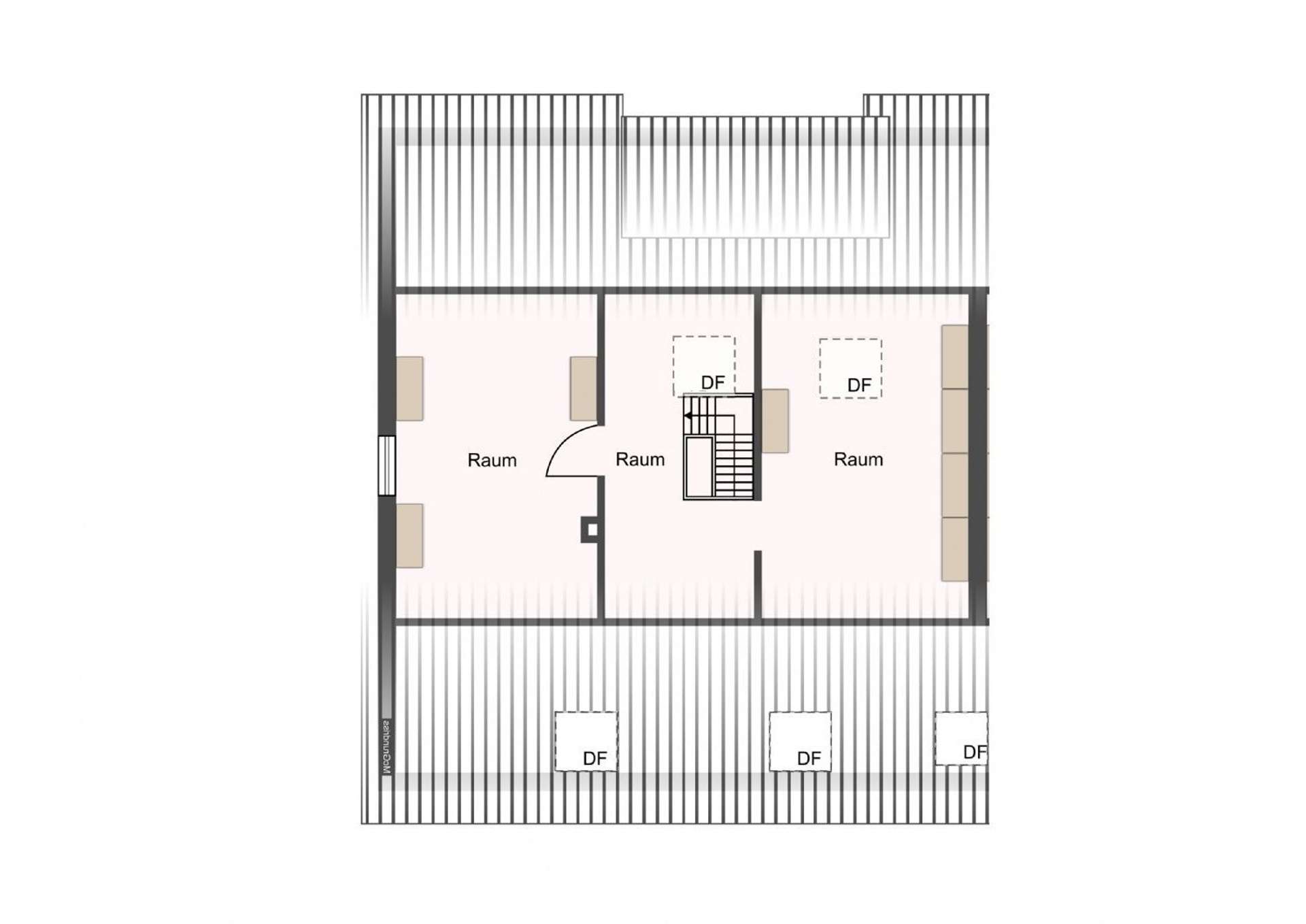 Grundriss obere Ebene