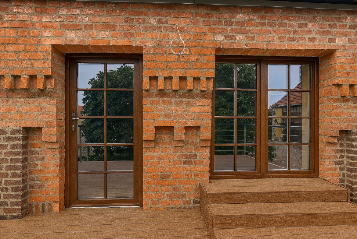 Hauseingang mit Terrasse