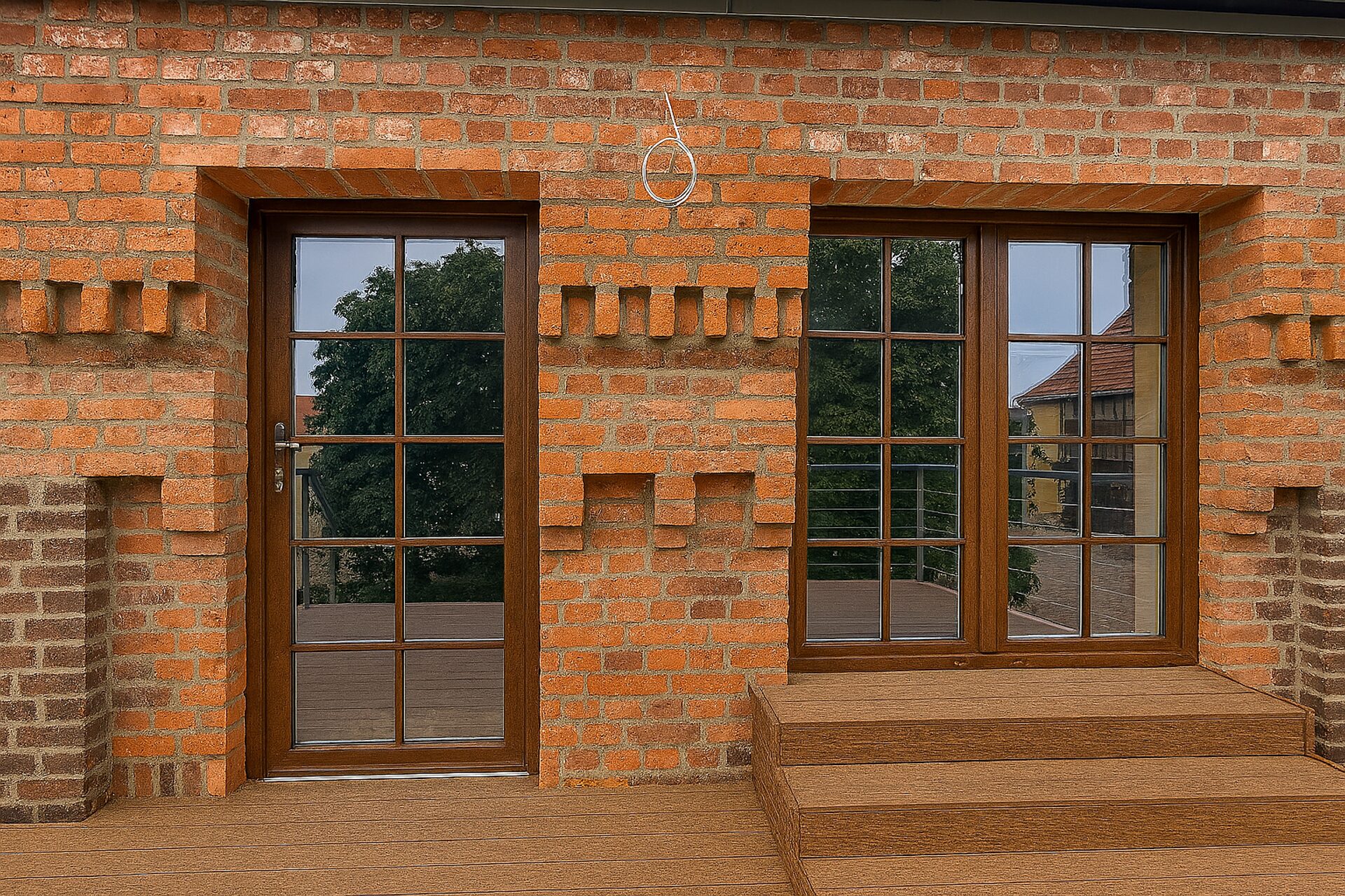 Hauseingang mit Terrasse