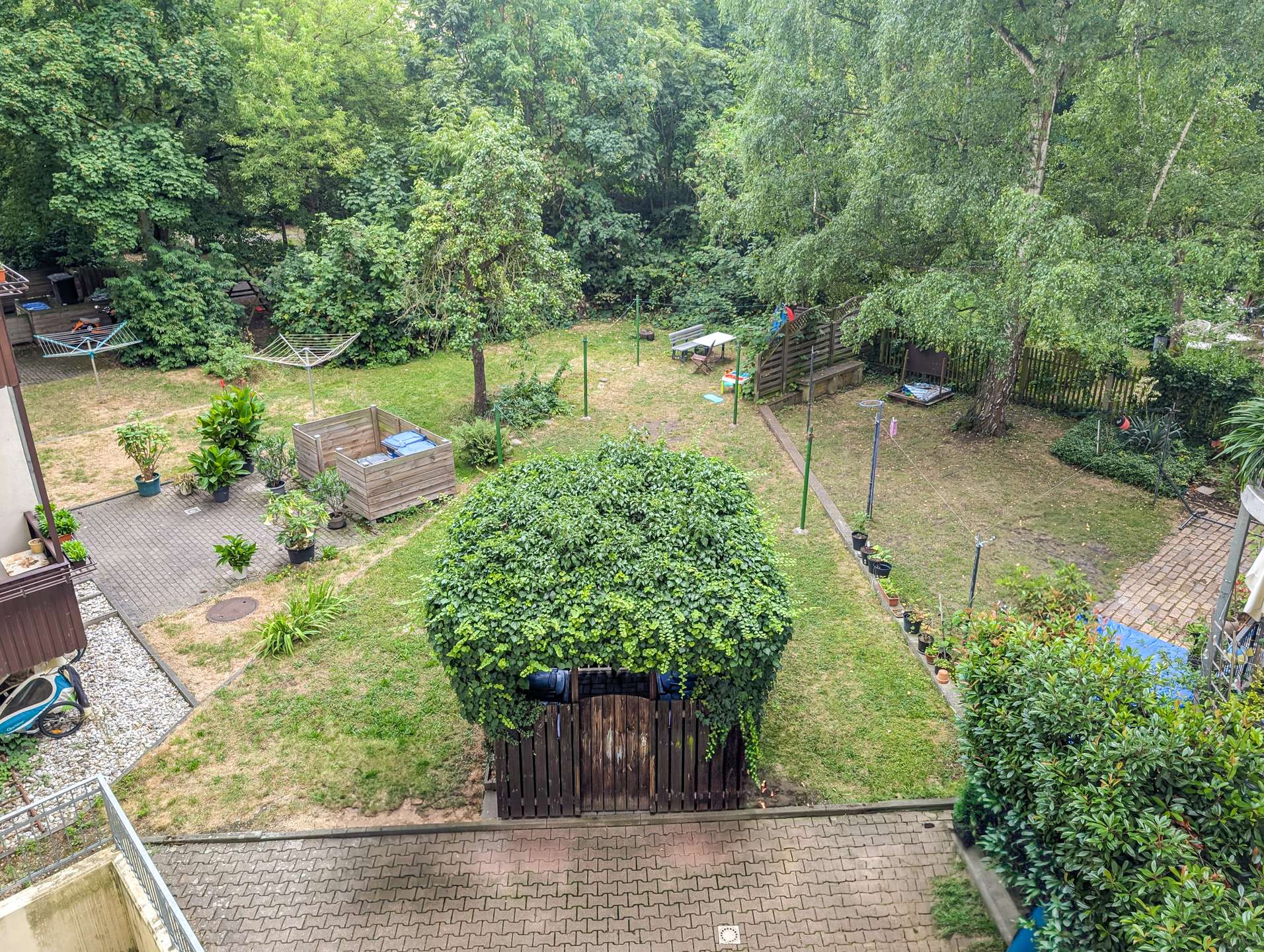 Blick auf den Hof