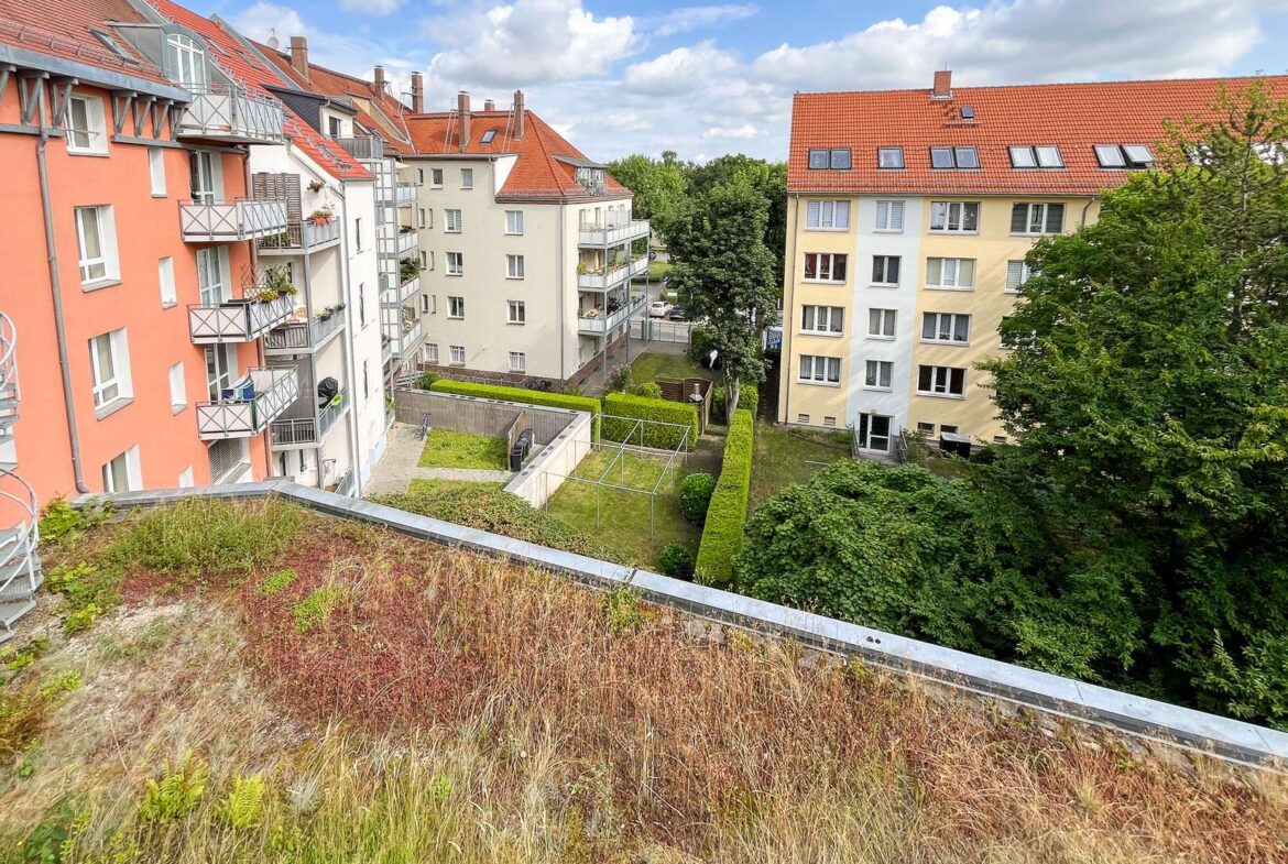 Blick vom Balkon