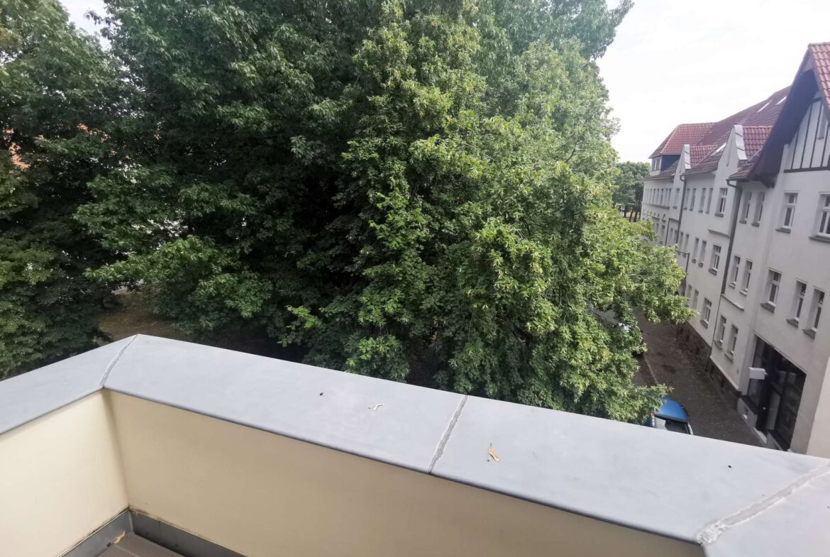 Blick vom Balkon