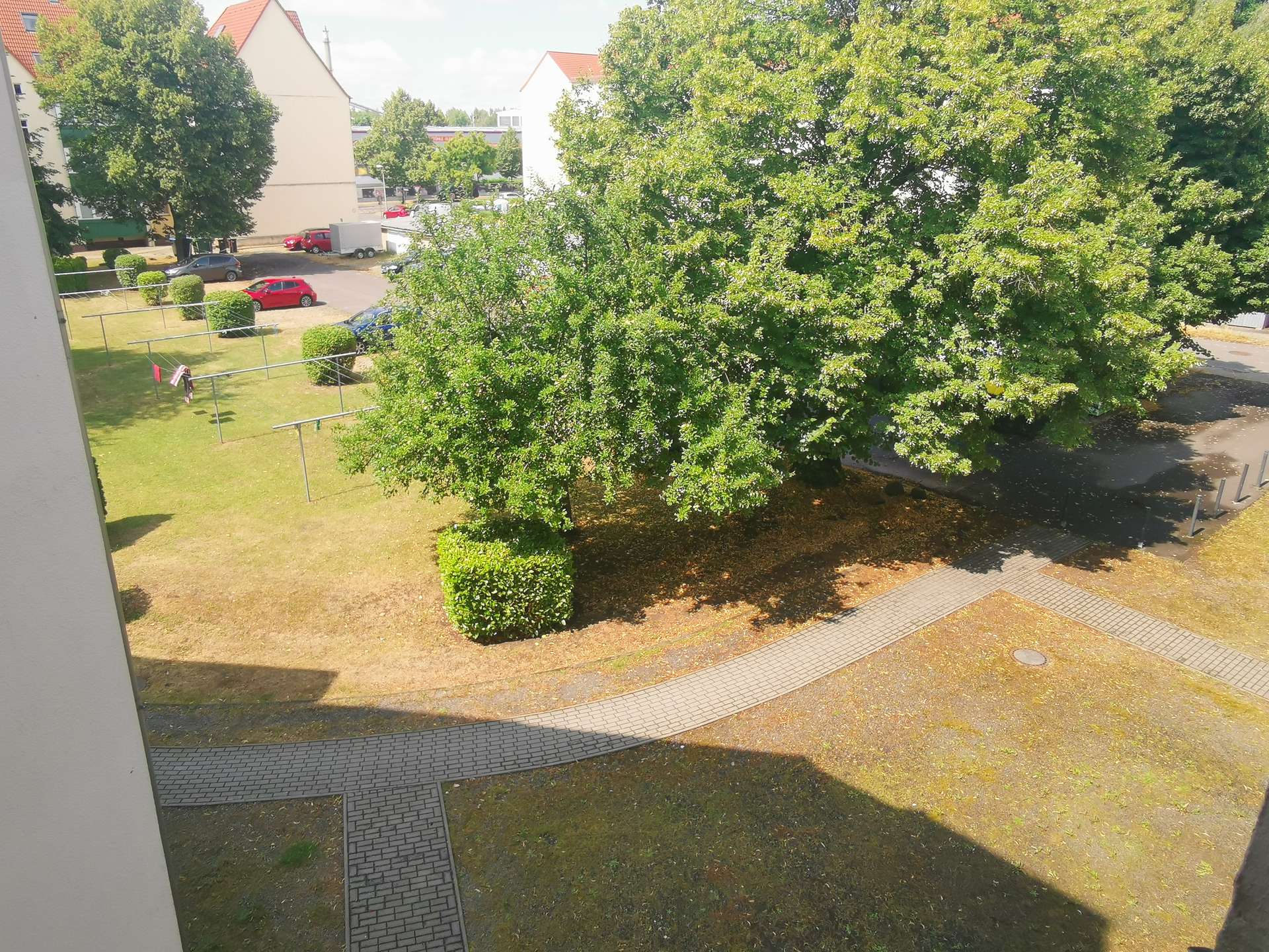 Blick vom Balkon