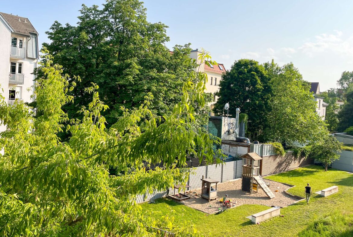 Blick vom Balkon