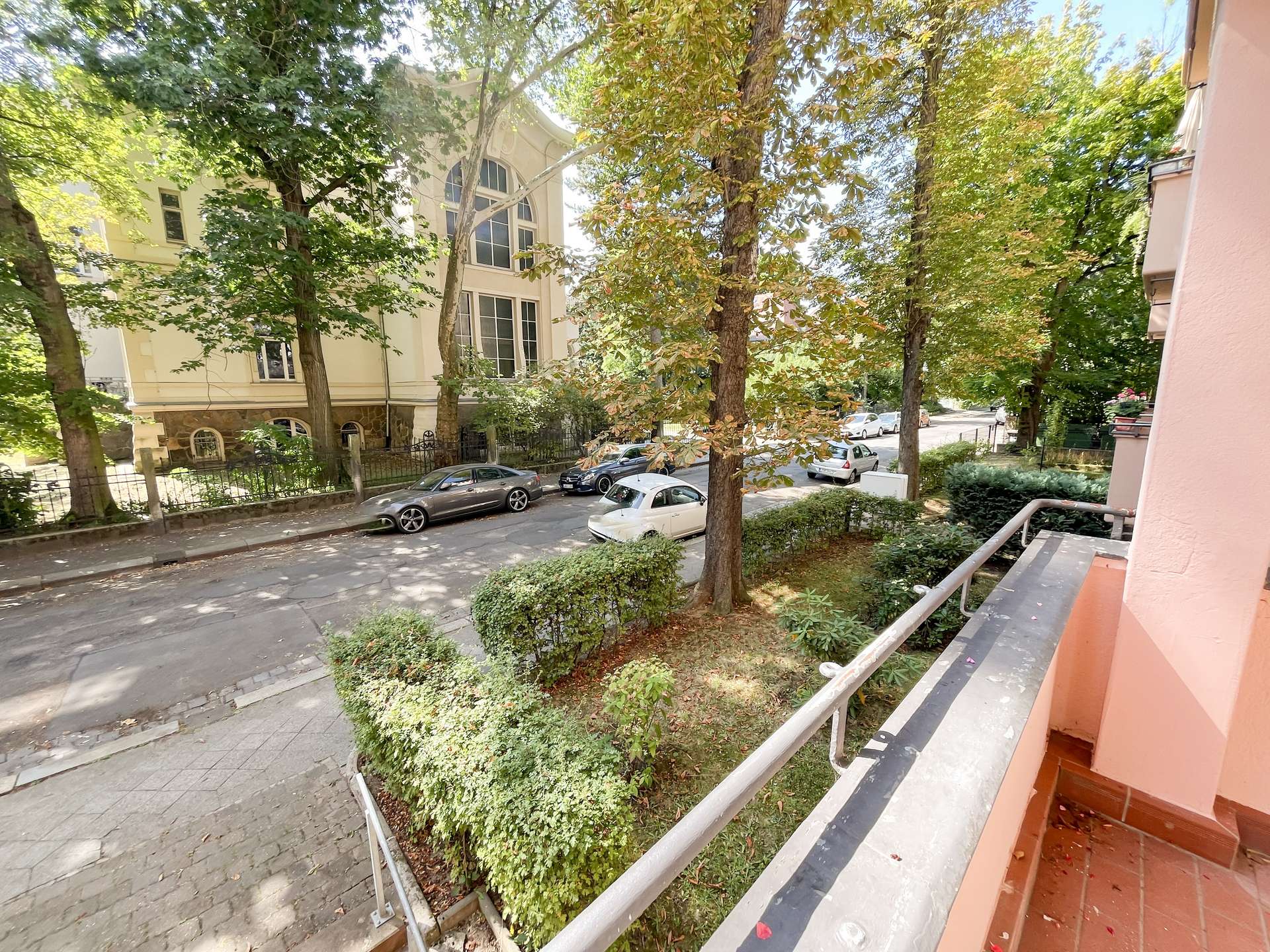 Blick vom Balkon