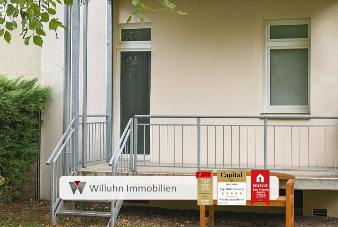 Balkon mit Gartenanteil