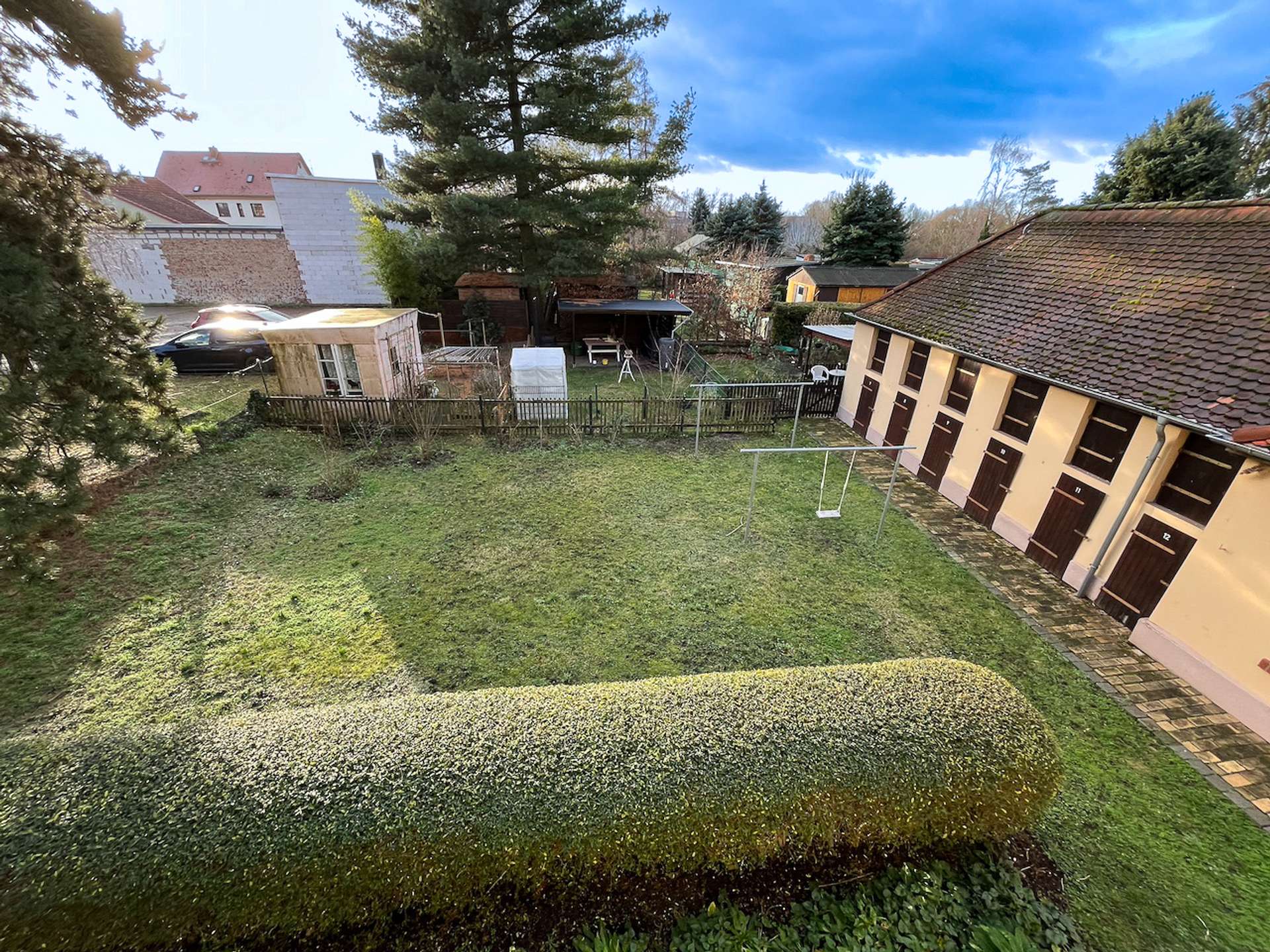 Blick vom Balkon