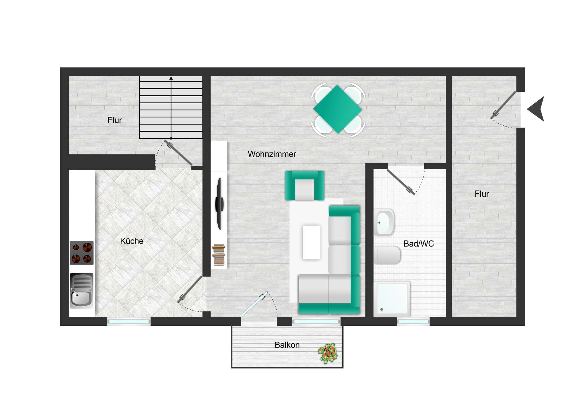 Maisonette 3- OG