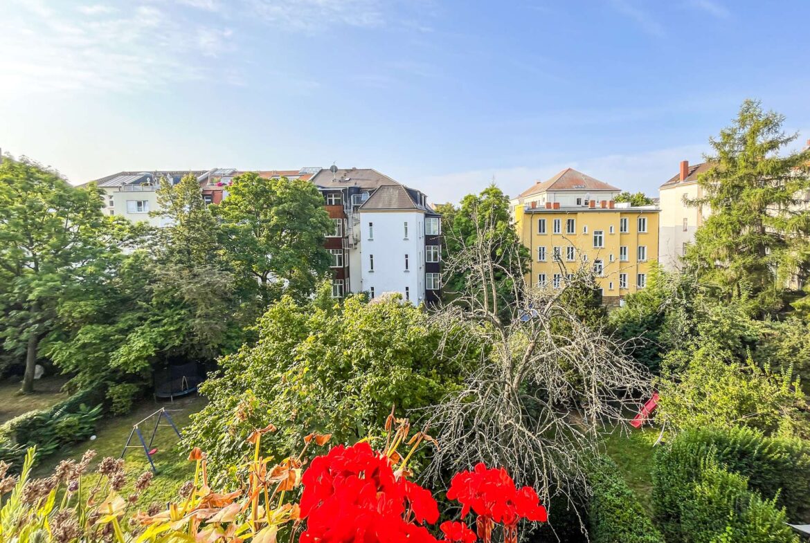 Blick vom Balkon