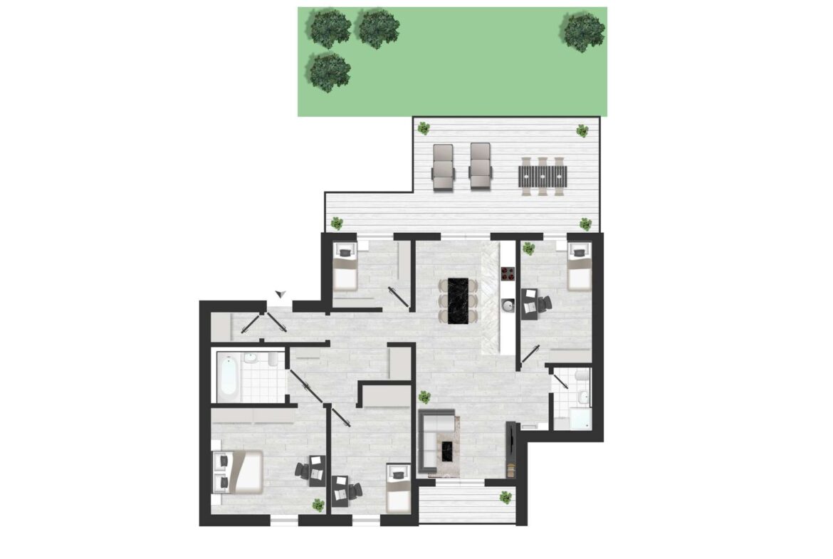 Grundriss - ca. 147 qm Wfl.