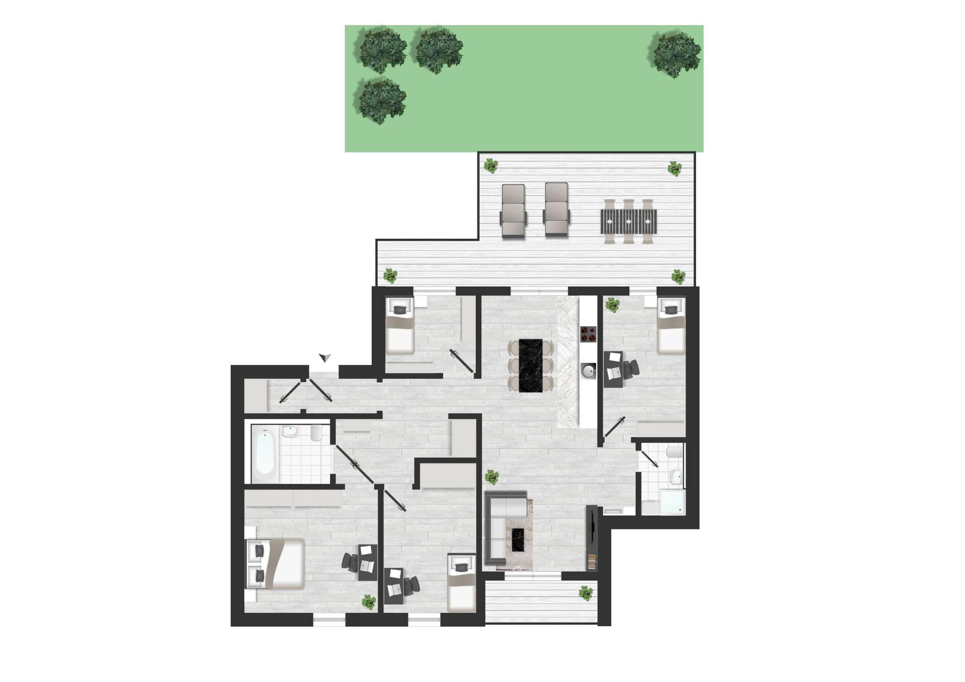 Grundriss - ca. 147 qm Wfl.