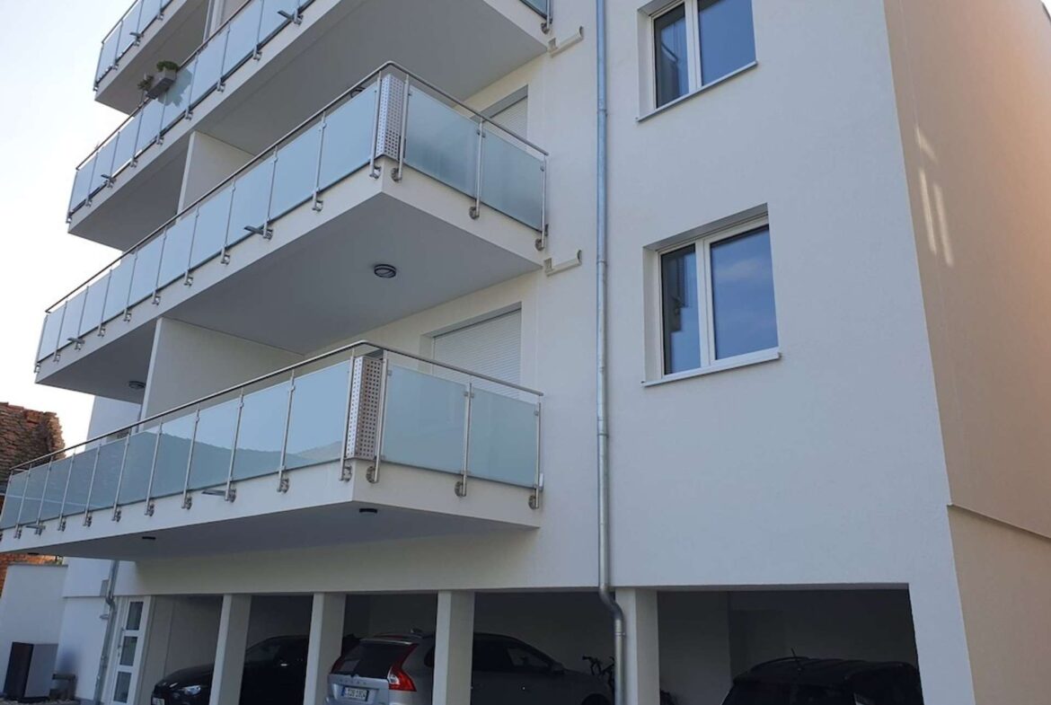 Blick auf Balkon