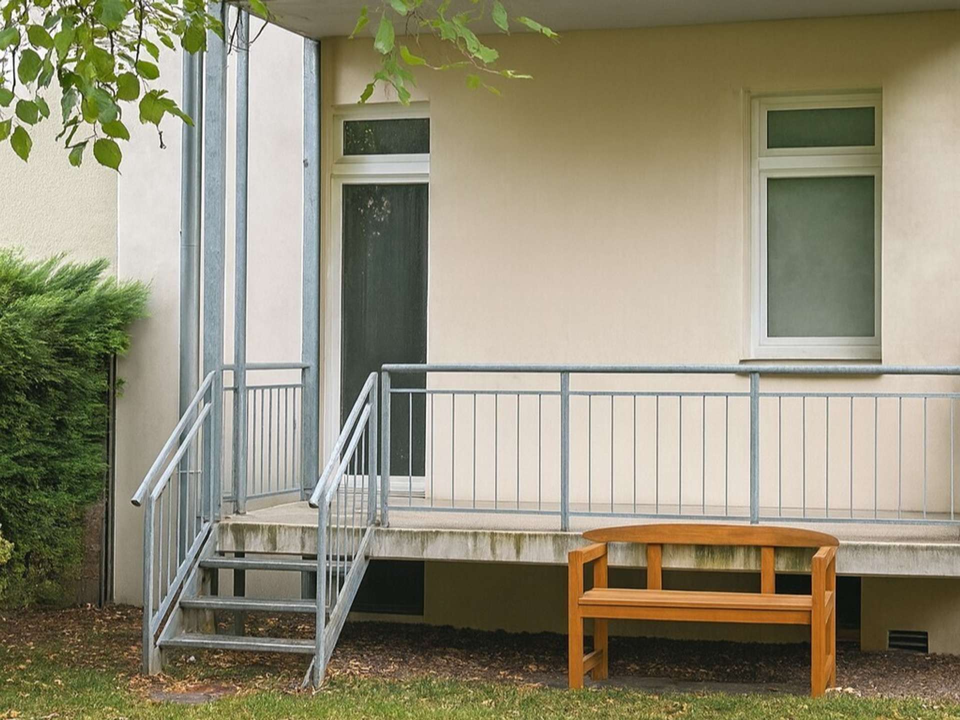 Balkon mit Gartenanteil