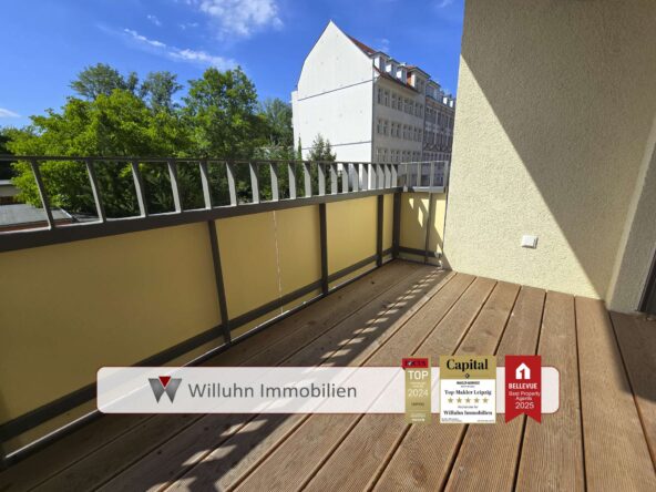 Balkonloggia nach Westen