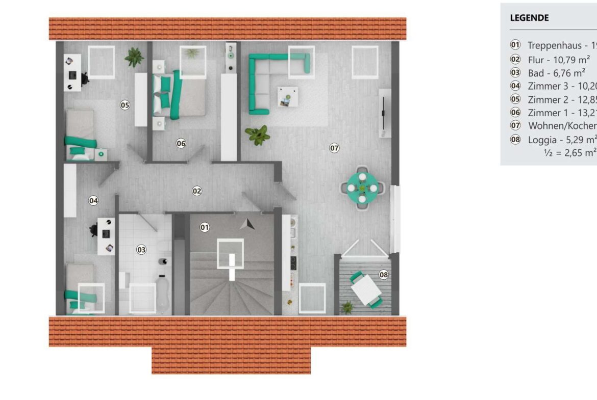 Grundriss Wohnung 5