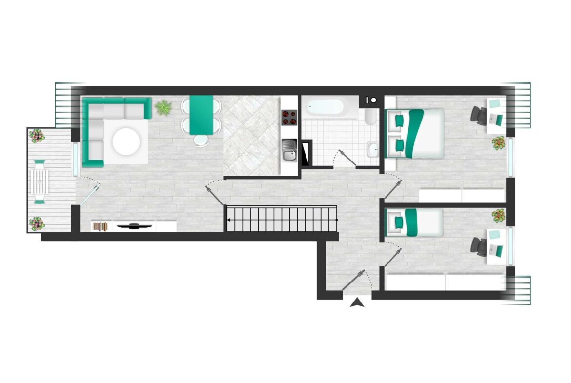 Grundriss unten