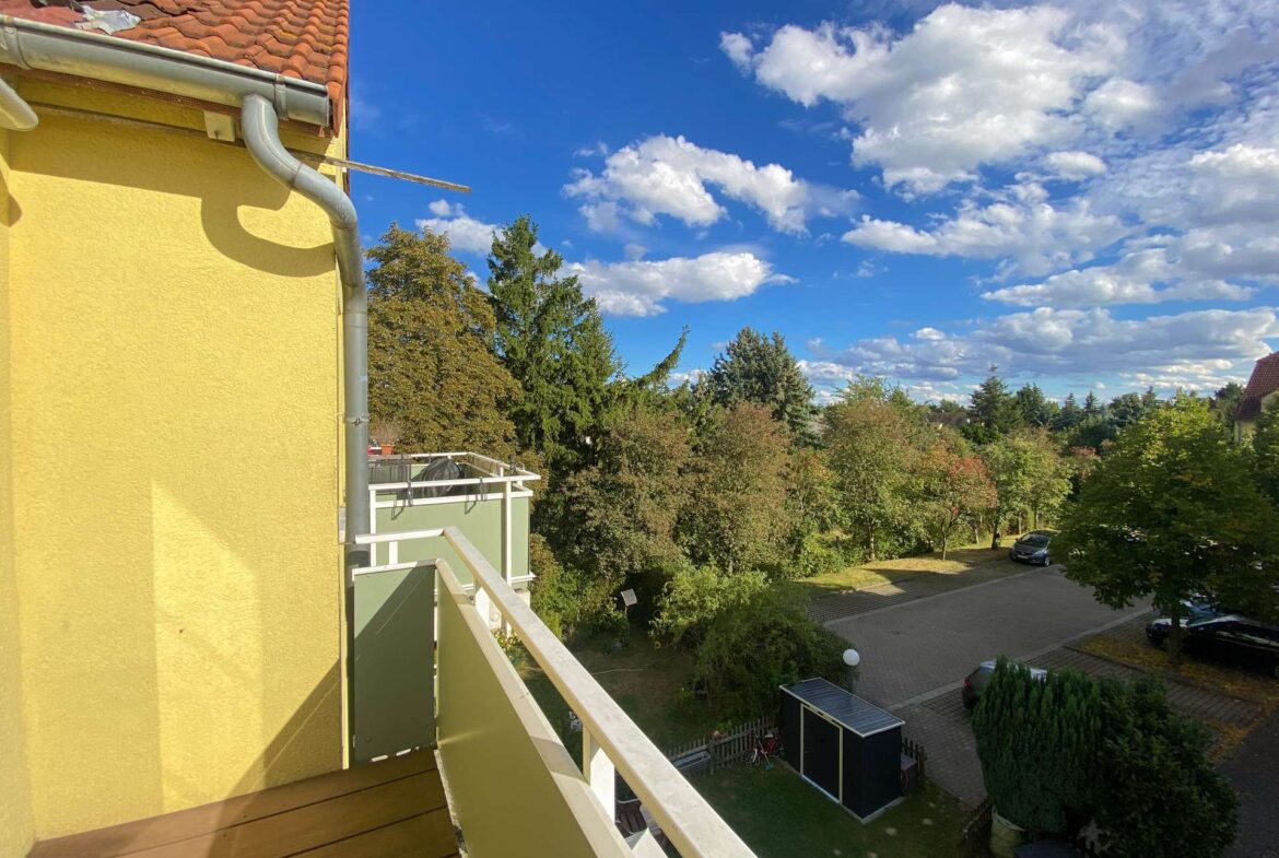 Blick vom Balkon