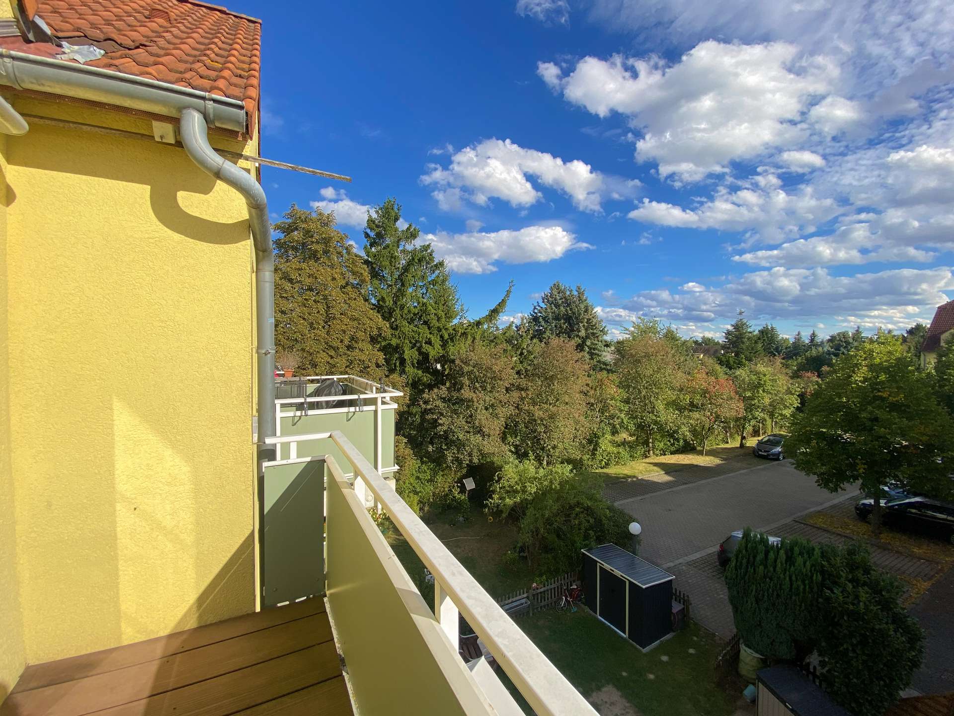 Blick vom Balkon