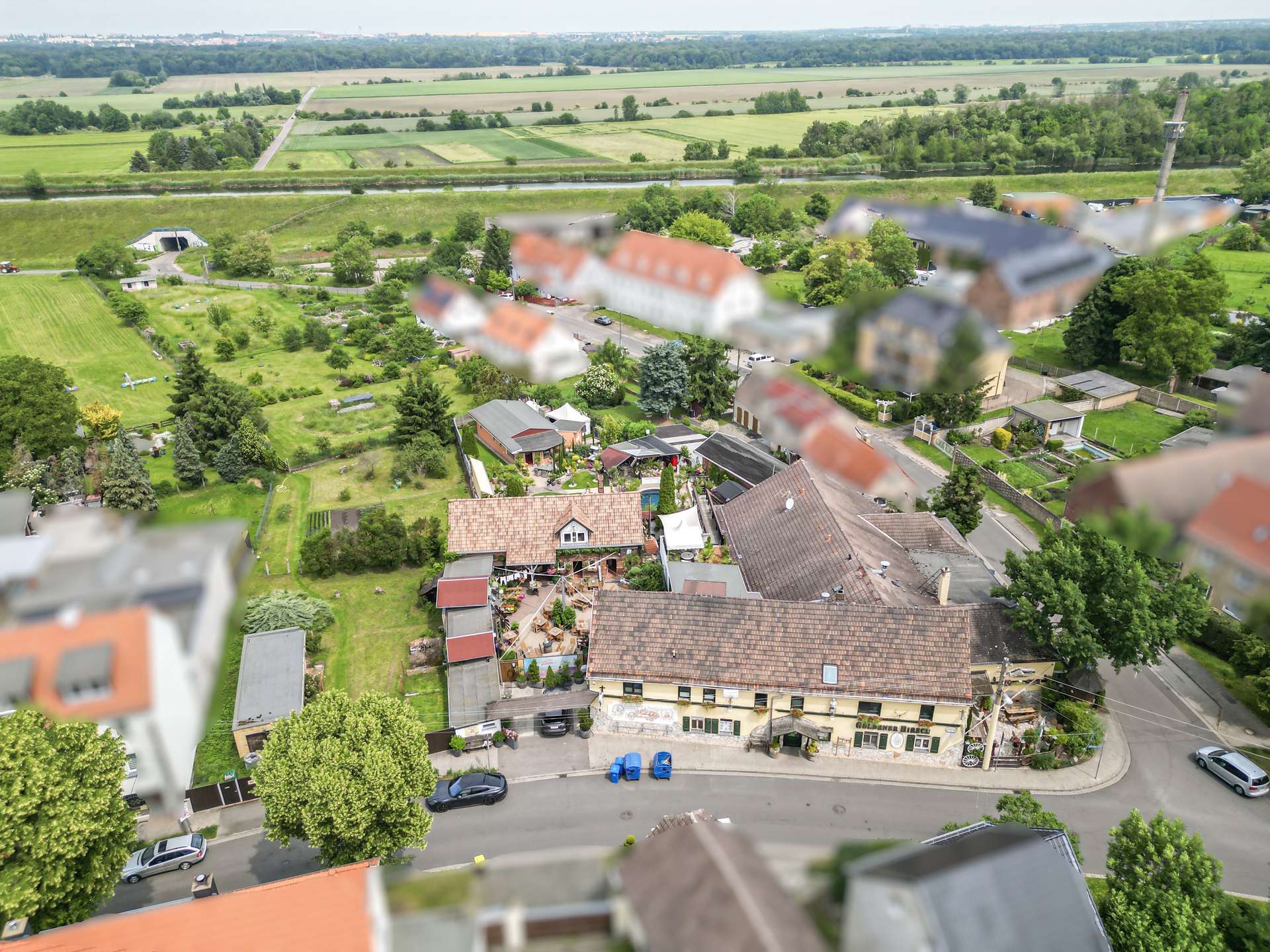 Blick in die grüne Umgebung
