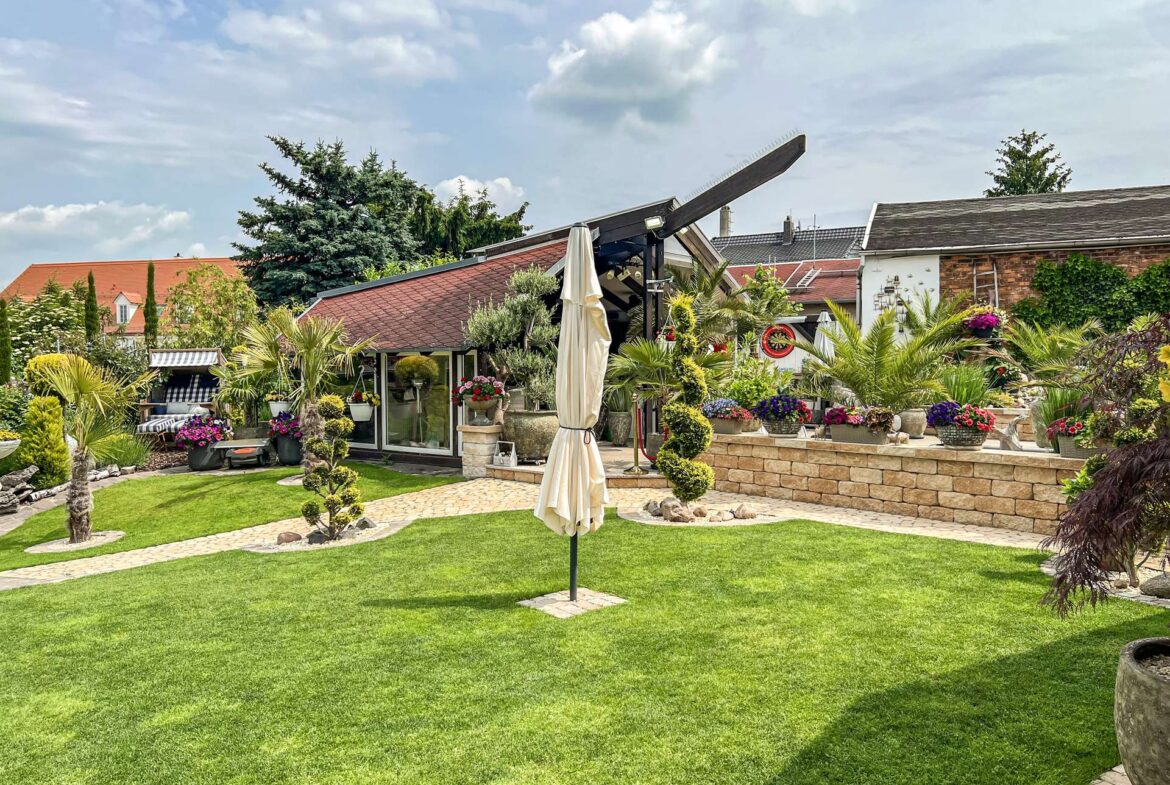 Mediterraner Business-Garten