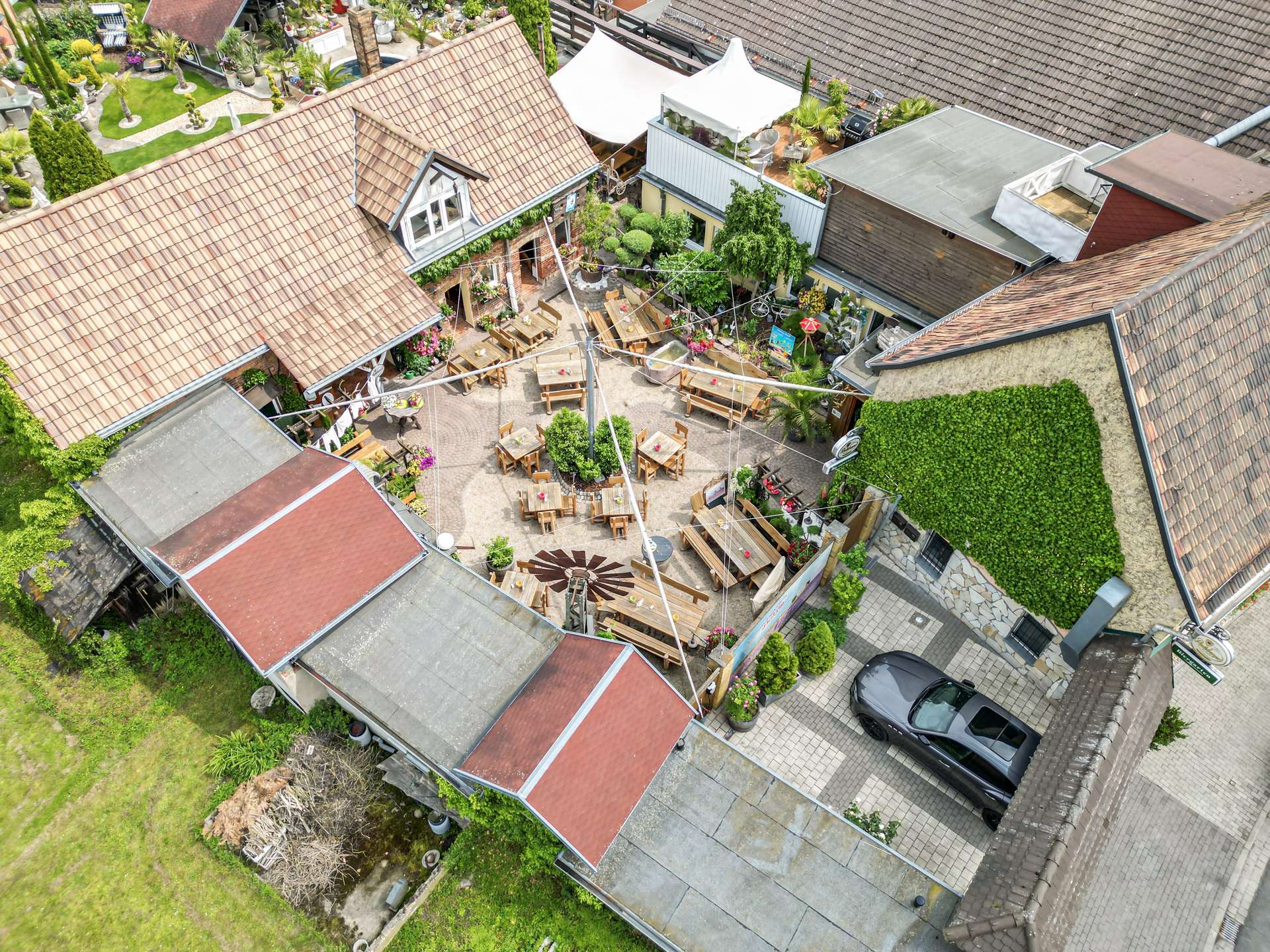 Blick auf den Sommergarten