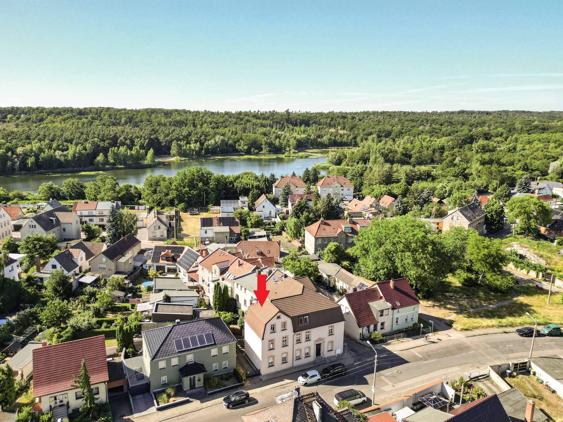 Idyllische Lage am Heidesee
