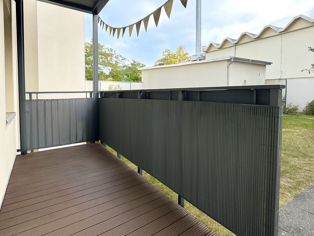 Balkon mit Gartenzugang