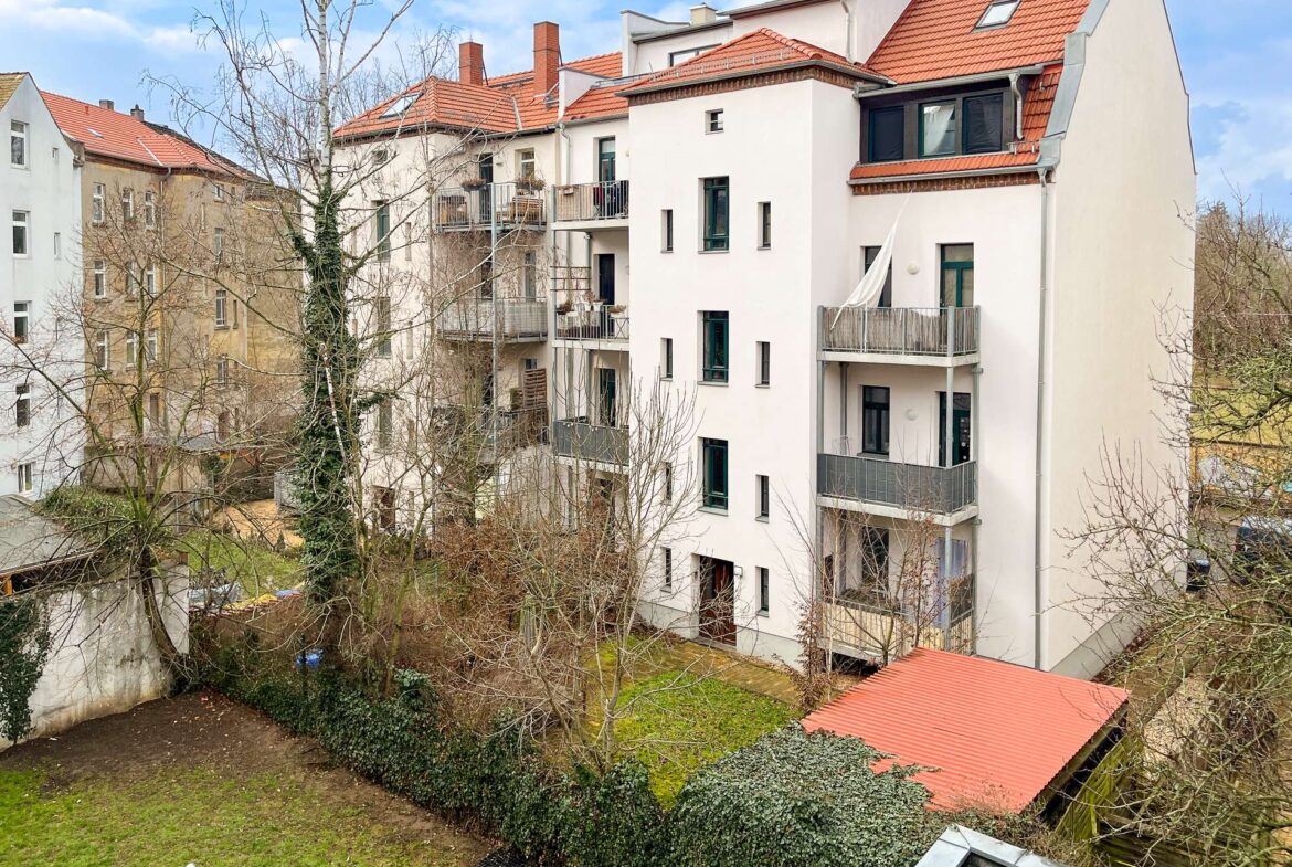 Blick vom Balkon