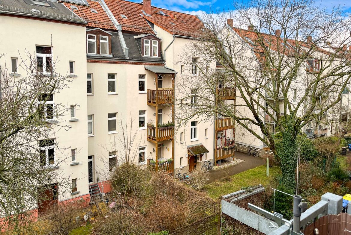 Blick vom Balkon
