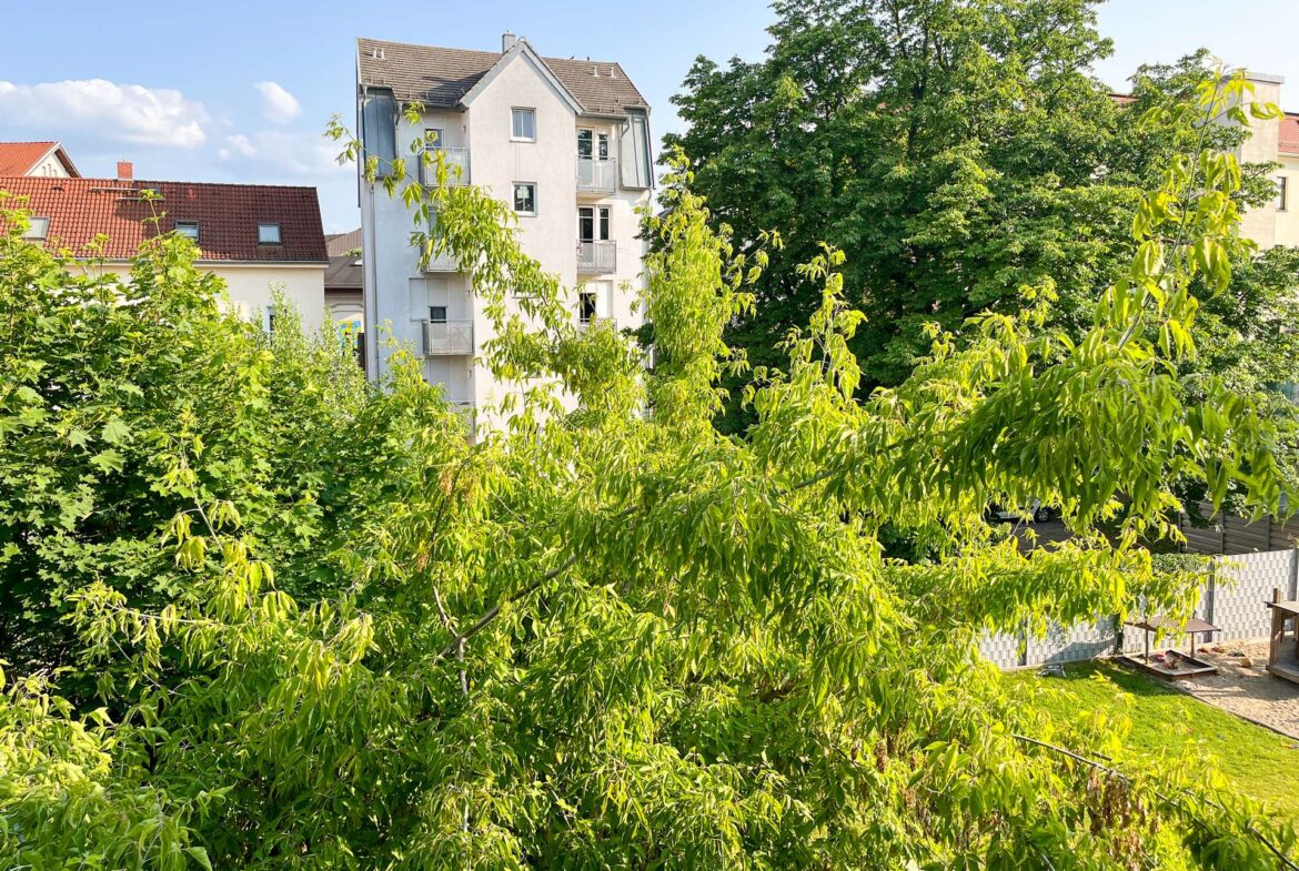 Blick vom Balkon