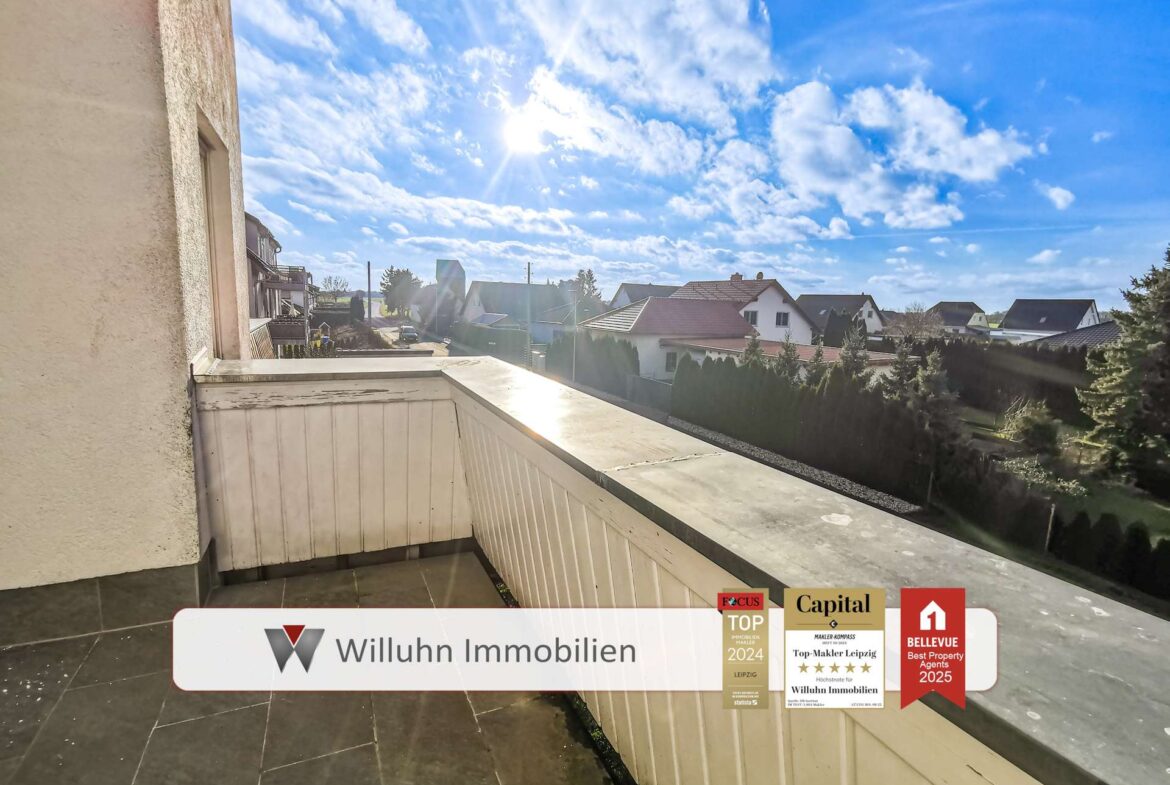 Blick vom Balkon