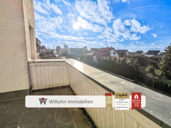 Blick vom Balkon