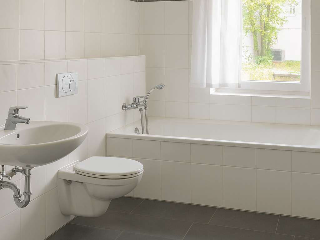 Modernes Tageslichtsbadezimmer