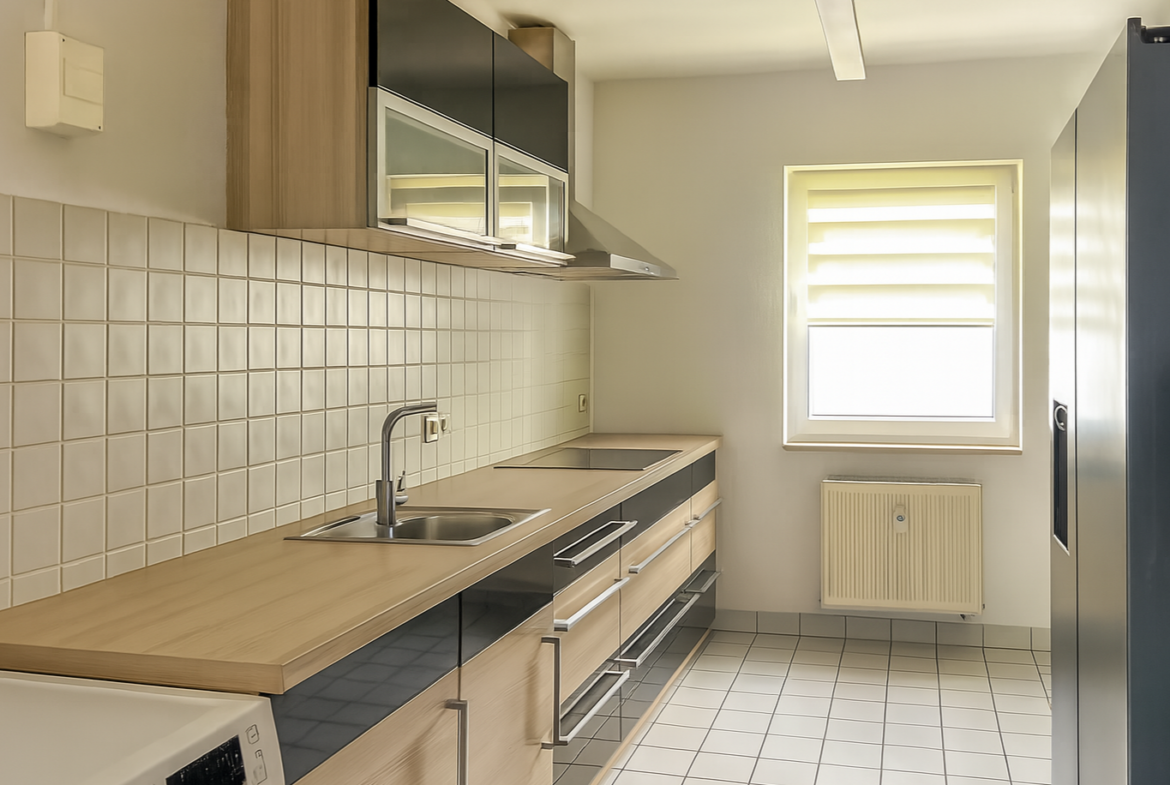 Einbauküche mit WM-Anschluss (digital entrümpelt)