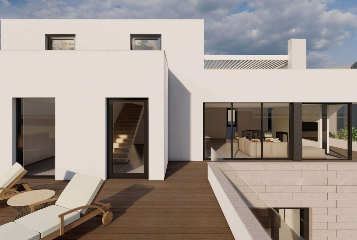 Terrassen Ostfassade