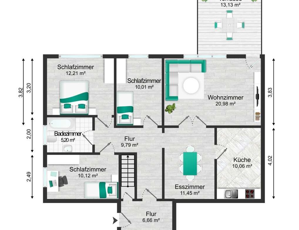 Grundriss Haupthaus EG